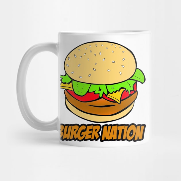 Burger Nation Tee by Jbug08x